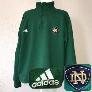 Adidas green Notre Dame sweatshirt